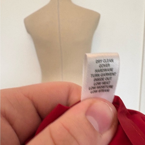 St. John Red Polyester Jacket - Picture 6 of 8